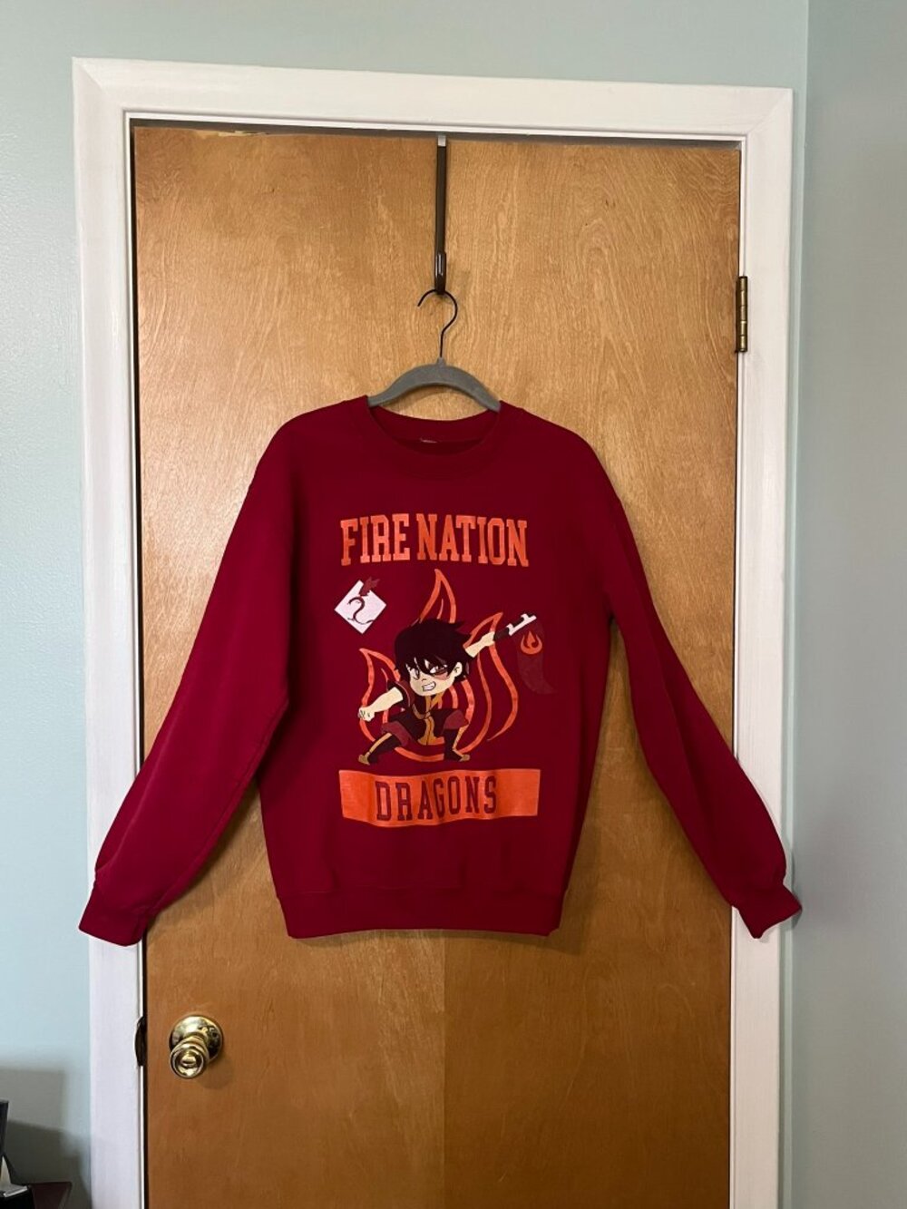 Nickelodeon Fire Nation Zuko ATLA Unisex Red Sweatshirt